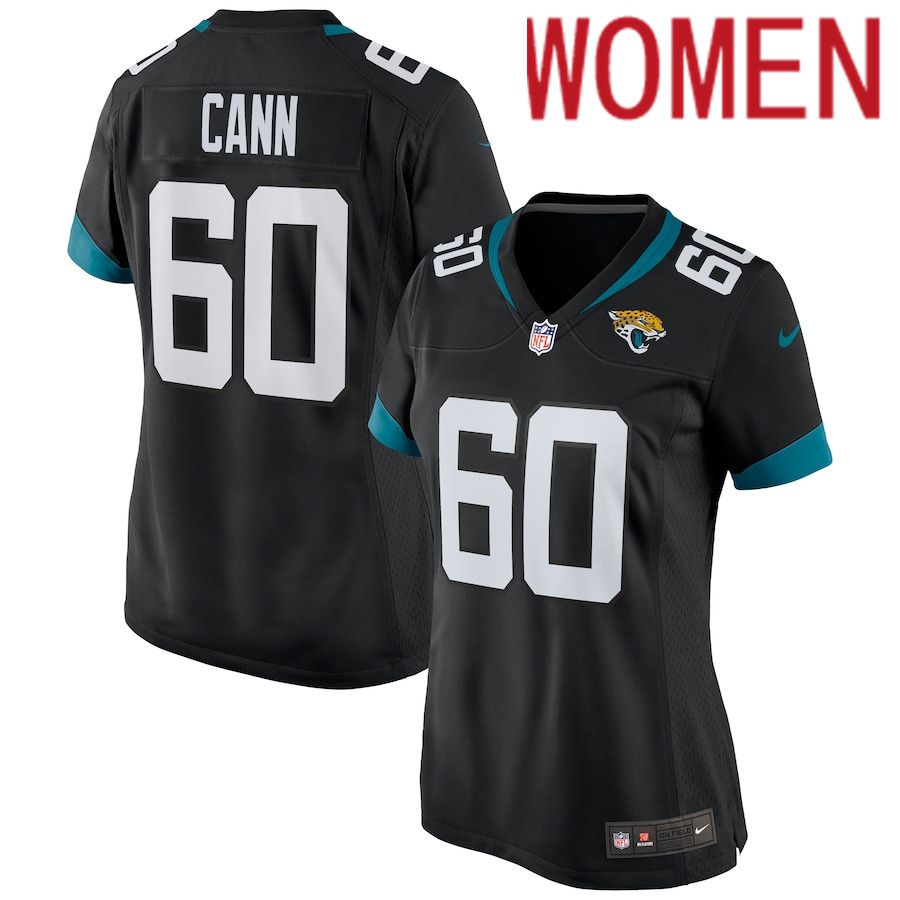 Women Jacksonville Jaguars #60 A.J. Cann Nike Black Game NFL Jersey